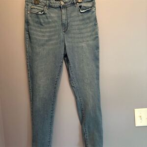 Simply Vera Vera Wang Women's High Rise Skinny Jeans Blue Plus Size 14